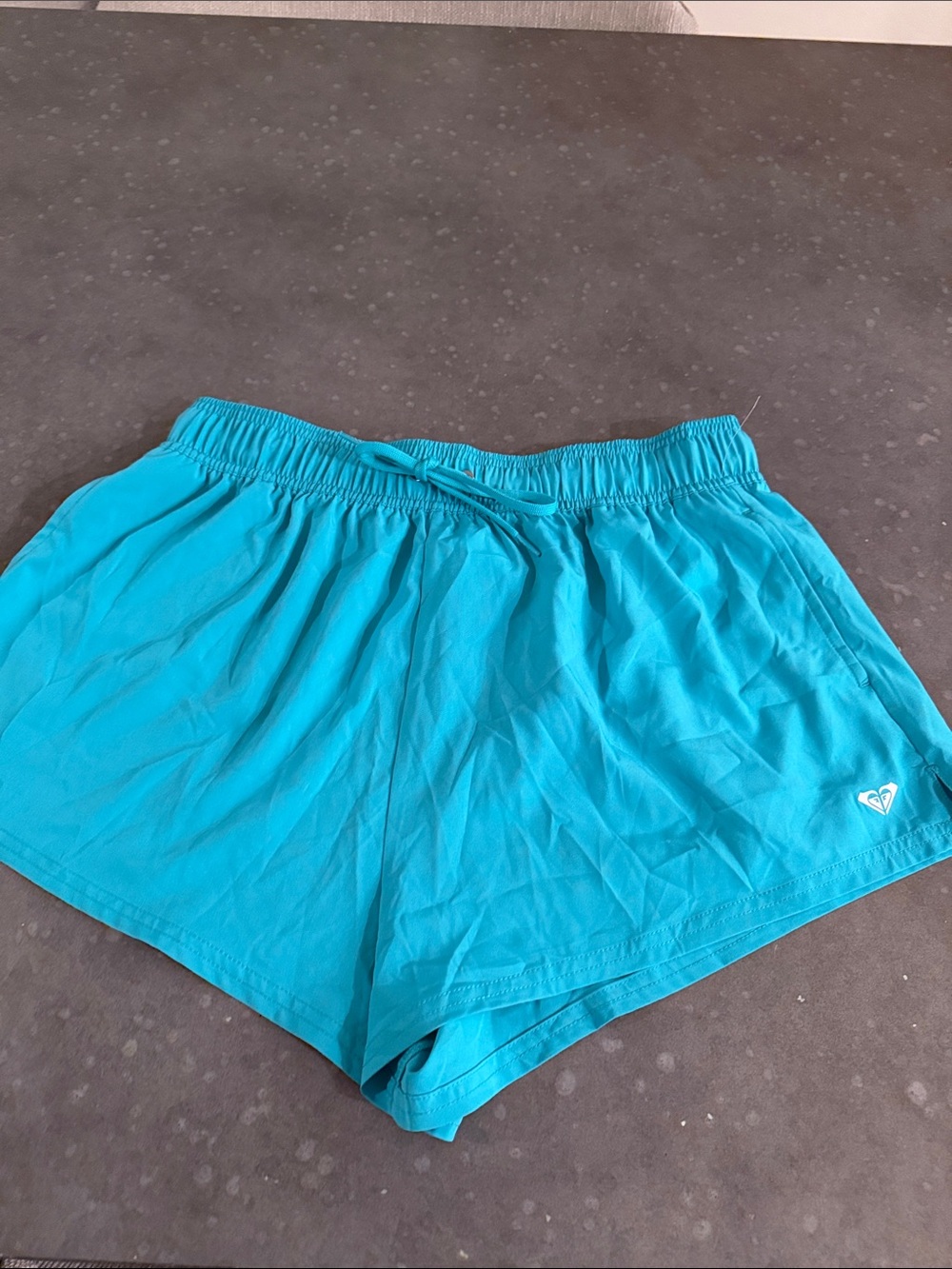 Roxy Women's Bright Turquoise Athletic Shorts